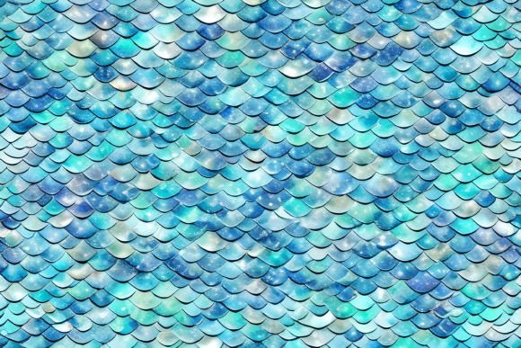 Download Mermaid Scales Digital Paper - Mermaid Collection