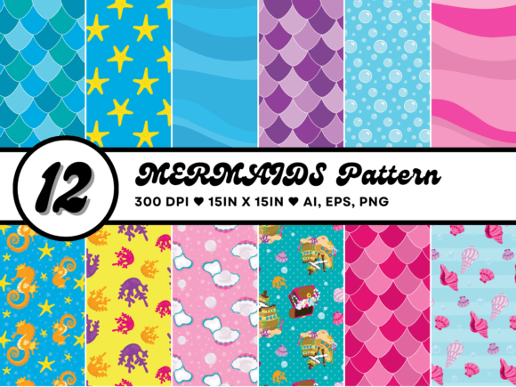 Download MERMAIDS Pattern Collection - Mermaid Collection