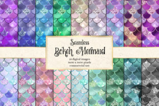 Download Bokeh Mermaid Digital Paper - Mermaid Collection
