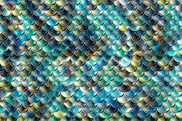 Download Mermaid Scales Digital Paper - Mermaid Collection