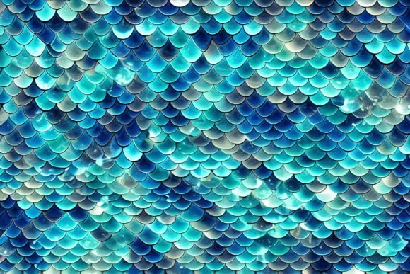Download Mermaid Scales Digital Paper - Mermaid Collection