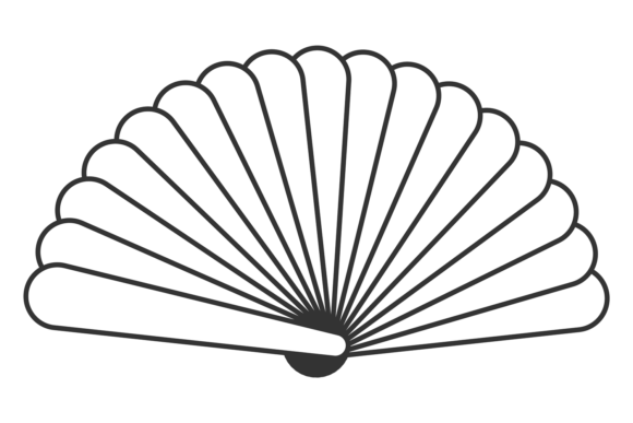 Download Cooling Fan. Folding Paper Oriental Line - Premium Resources