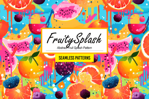 Download FruitySplash - Abstract Fruit Pattern - Abstract Collection