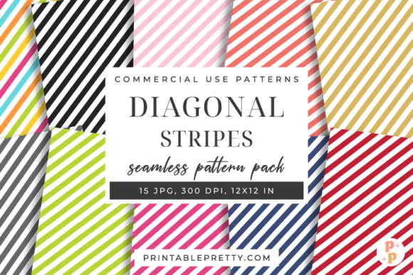 Download Diagonal Stripes Seamless Paper Set - Diagonal stripes Collection