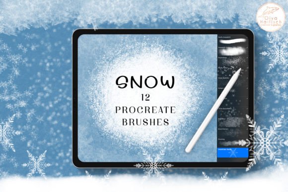 Download Winter Snow and Ice Procreate Brushes - Snow Collection