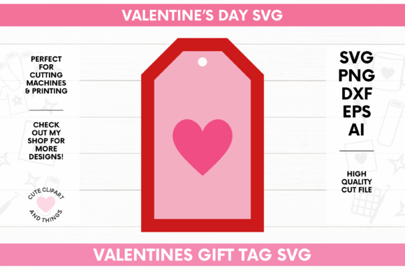 Download Valentines Gift Tag | Heart Gift Tag - Valentines gift Collection