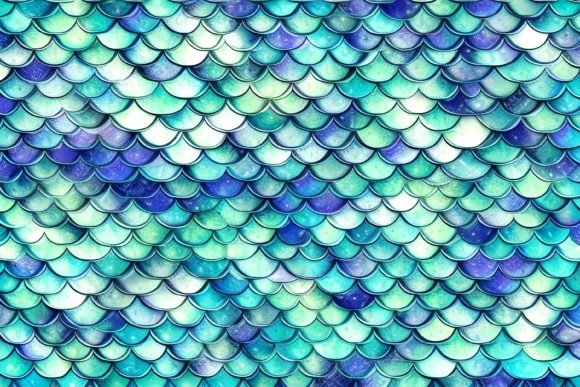 Download Mermaid Scales Digital Paper - Mermaid Collection