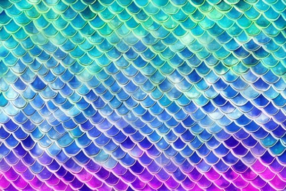 Download Mermaid Scales Digital Paper - Mermaid Collection