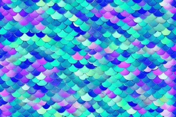 Download Mermaid Scales Digital Paper - Mermaid Collection