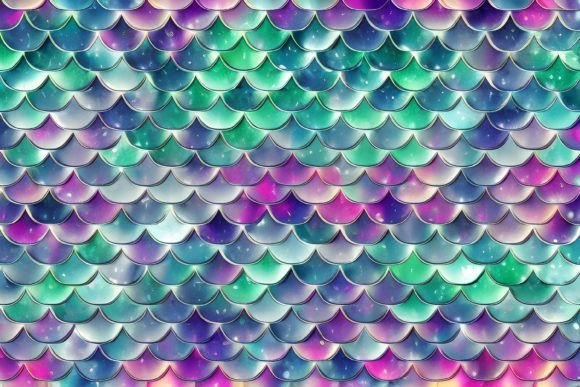 Download Mermaid Scales Digital Paper - Mermaid Collection